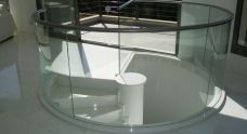 Stainless steel railing bended